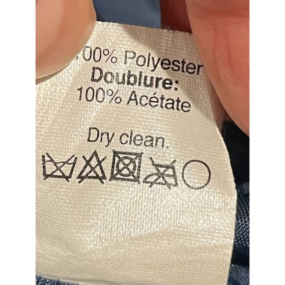 J.Crew Womens Pineapple Print Navy Dress Adjustable Straps Size 10 - Picture 10 of 16